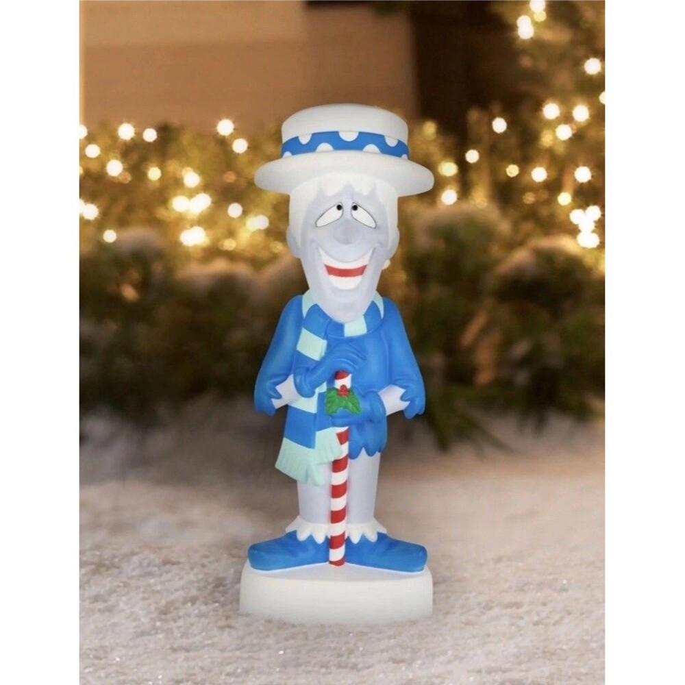 Gemmy 32" LED Christmas Snow Miser Blow Mold Lighted Decor NEW